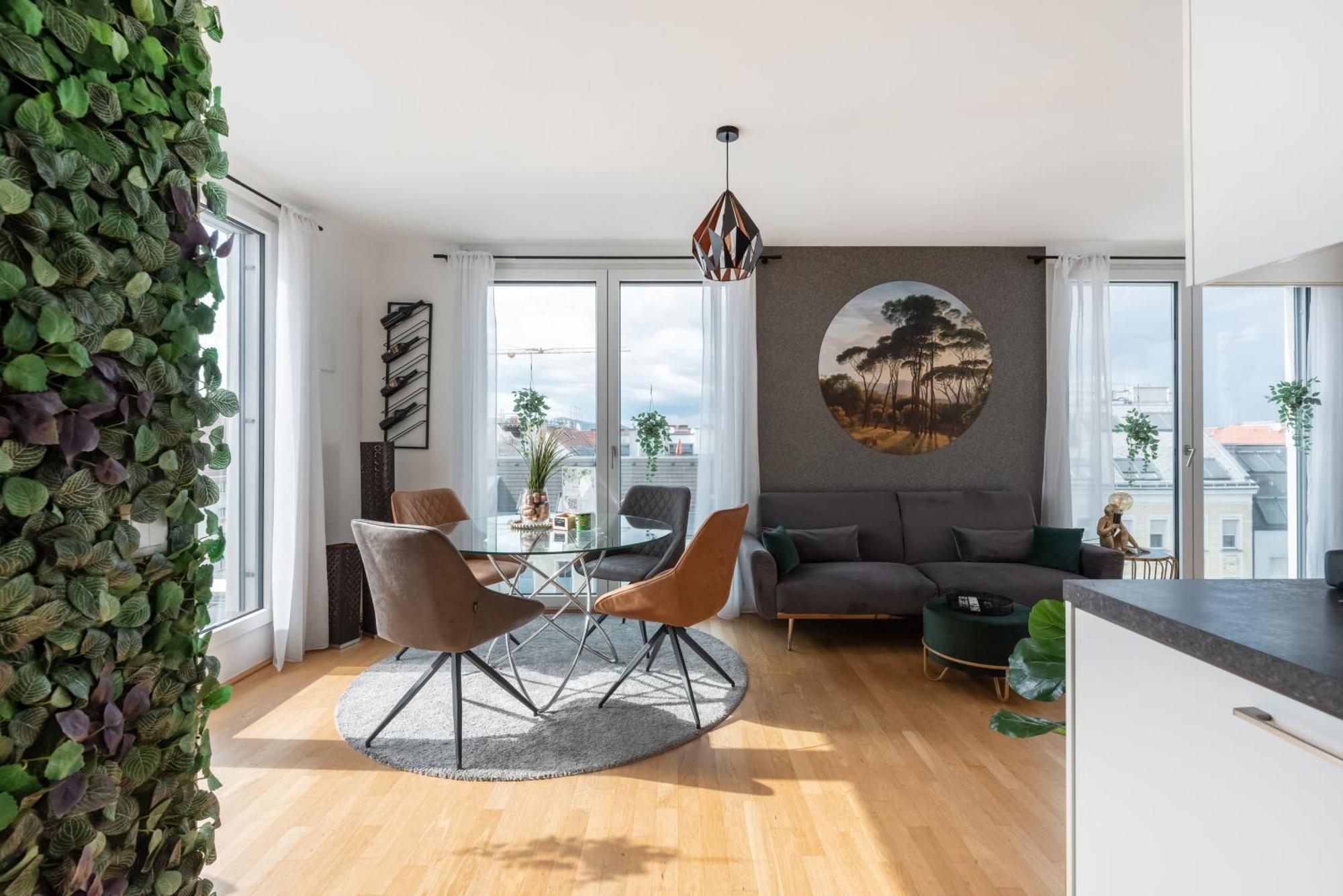 Apartment Mit Traumhafter Dachterrasse & Weitblick Bécs Kültér fotó