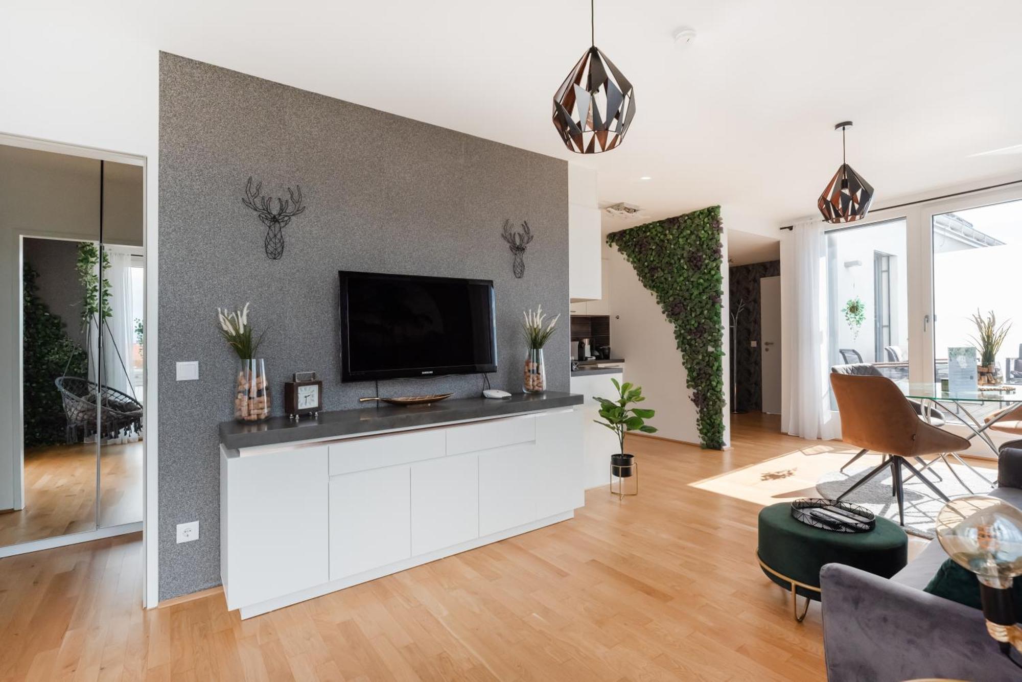 Apartment Mit Traumhafter Dachterrasse & Weitblick Bécs Kültér fotó