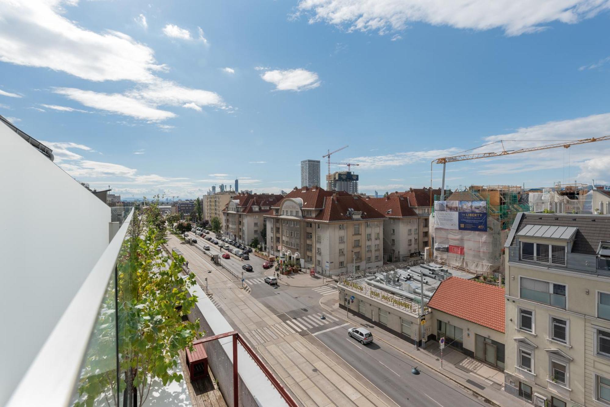 Apartment Mit Traumhafter Dachterrasse & Weitblick Bécs Kültér fotó