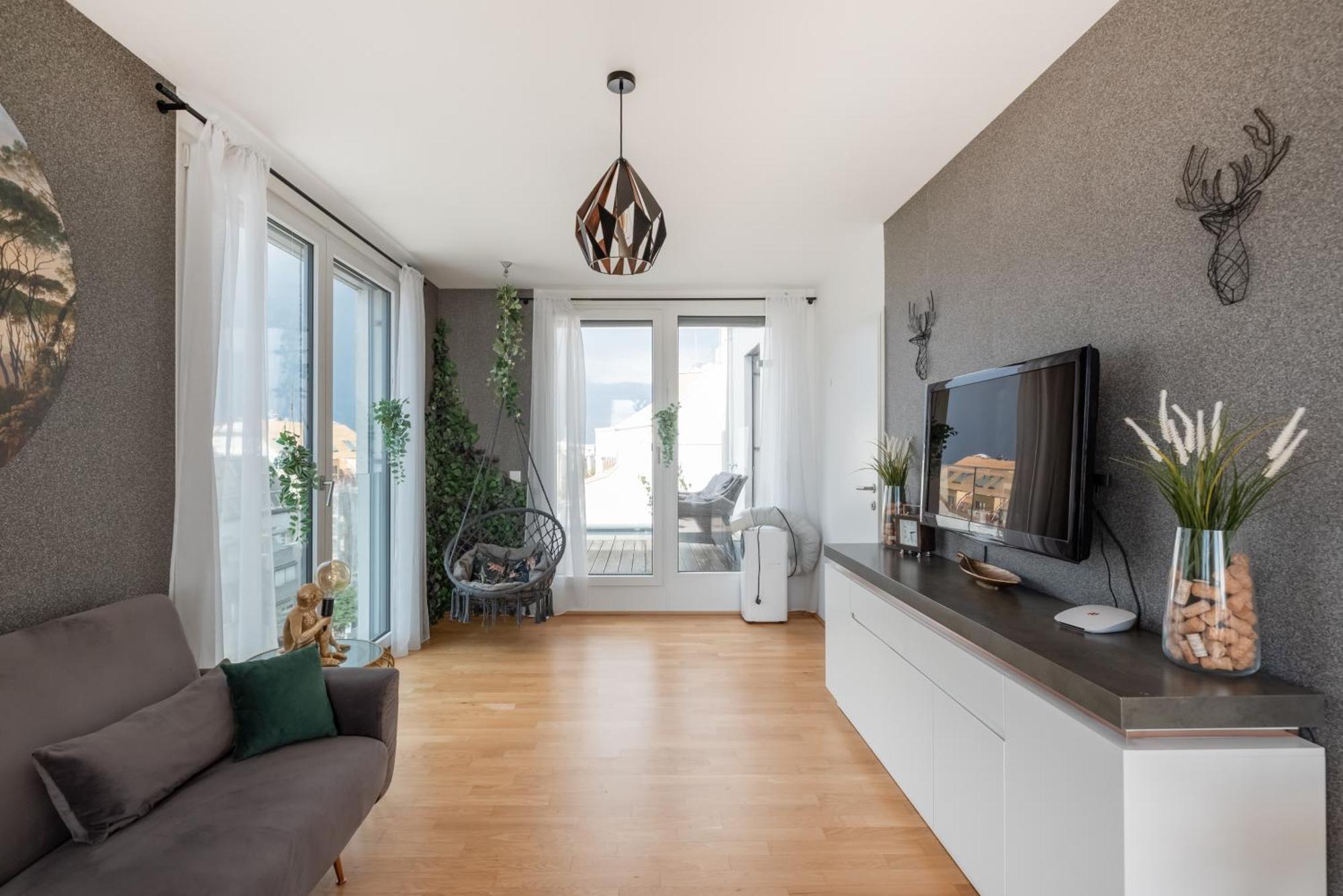 Apartment Mit Traumhafter Dachterrasse & Weitblick Bécs Kültér fotó