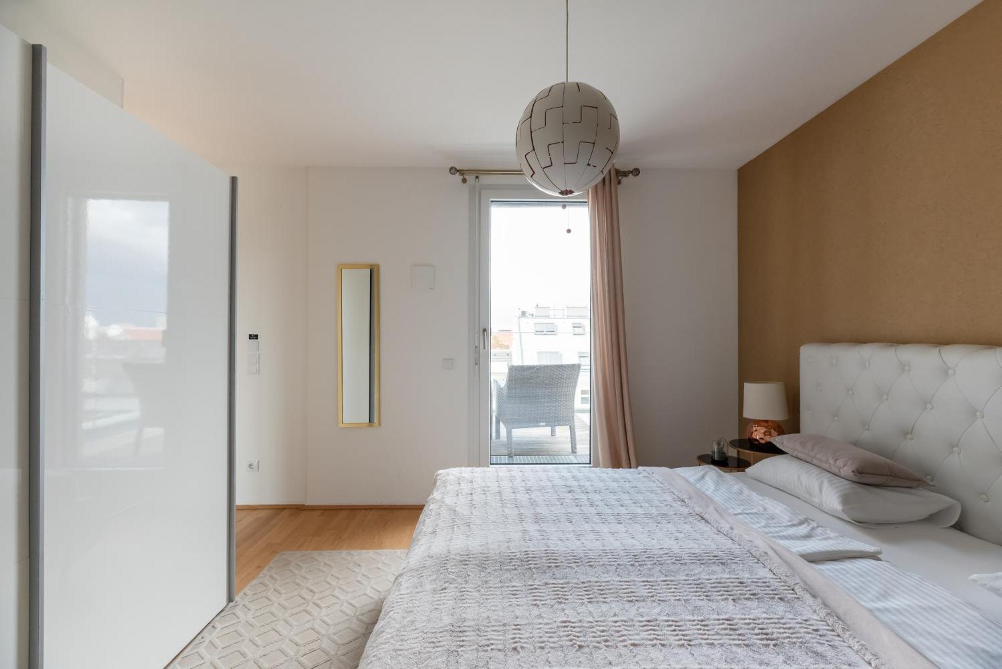 Apartment Mit Traumhafter Dachterrasse & Weitblick Bécs Kültér fotó