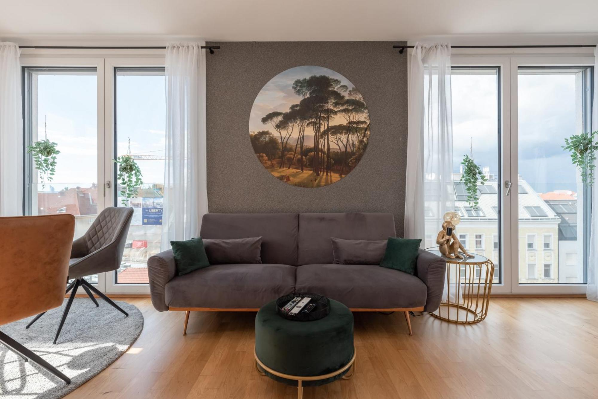 Apartment Mit Traumhafter Dachterrasse & Weitblick Bécs Kültér fotó