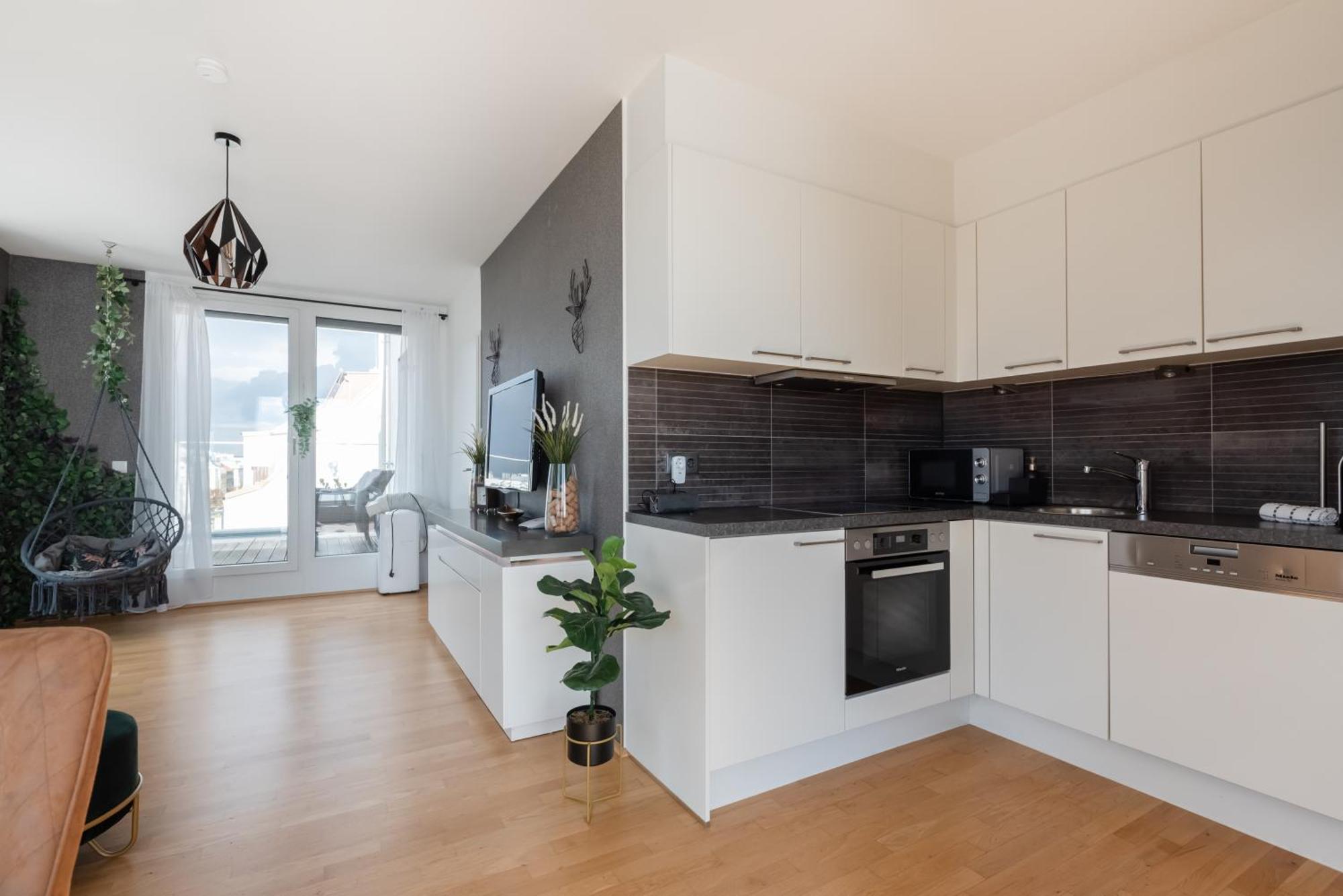 Apartment Mit Traumhafter Dachterrasse & Weitblick Bécs Kültér fotó